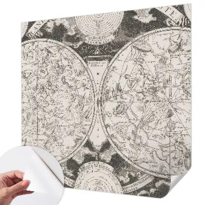 Samolepicí fototapeta do obýváků Hvězdná mapa