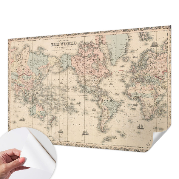 Fotografická tapeta samolepicí Historická mapa