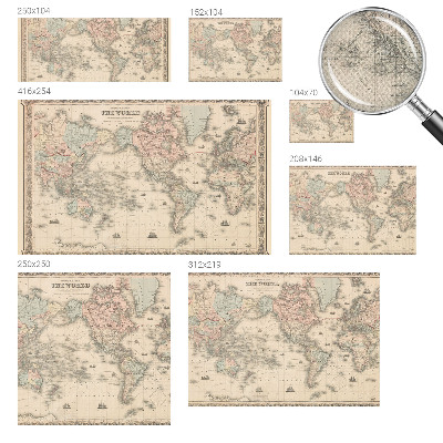 Fotografická tapeta samolepicí Historická mapa