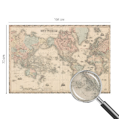 Fotografická tapeta samolepicí Historická mapa