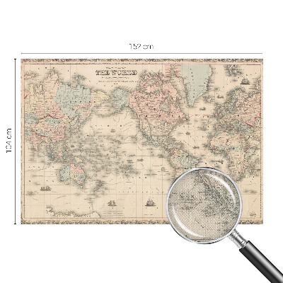 Fotografická tapeta samolepicí Historická mapa