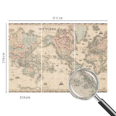 Fotografická tapeta samolepicí Historická mapa