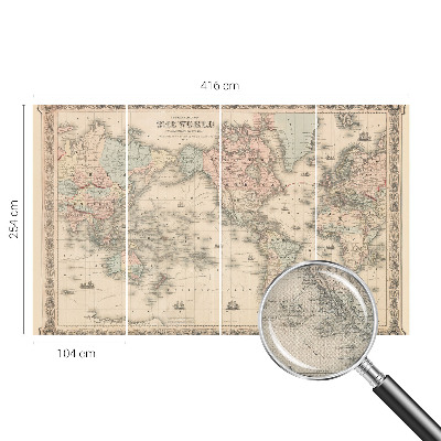 Fotografická tapeta samolepicí Historická mapa