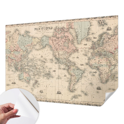 Fotografická tapeta samolepicí Historická mapa
