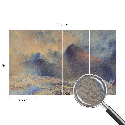 Samolepicí fototapeta do dětského pokoje Horská krajina