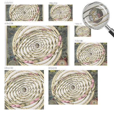 Samolepící fototapeta 3D s motivem kosmické spirály