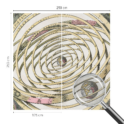Samolepící fototapeta 3D s motivem kosmické spirály