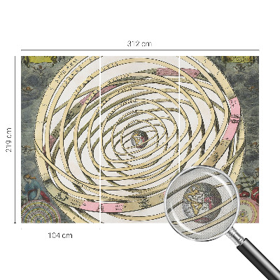 Samolepící fototapeta 3D s motivem kosmické spirály