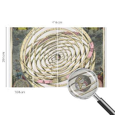 Samolepící fototapeta 3D s motivem kosmické spirály