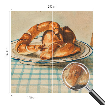 Samolepicí fototapeta na míru Kuchyňské pečivo