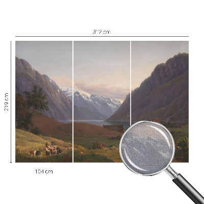 Samolepicí fototapeta na zeď Horské panorama
