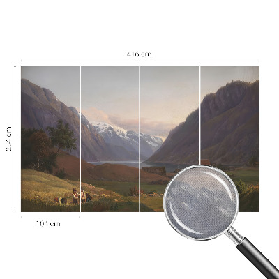 Samolepicí fototapeta na zeď Horské panorama