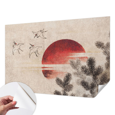 Samolepící fototapeta 3d Lesní východ