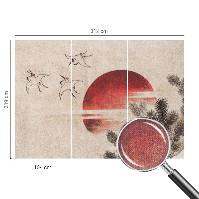 Samolepící fototapeta 3d Lesní východ