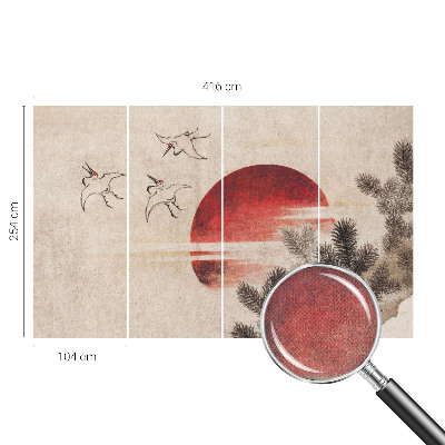 Samolepící fototapeta 3d Lesní východ