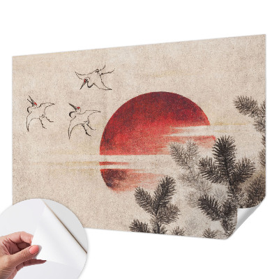 Samolepící fototapeta 3d Lesní východ