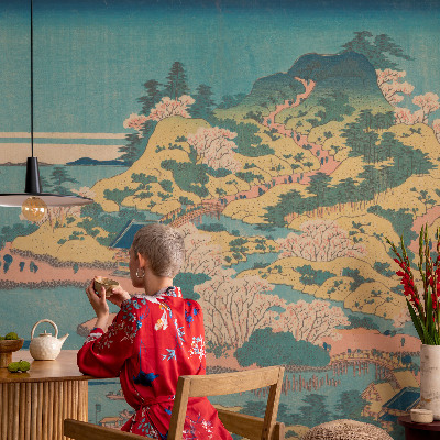 Samolepicí fototapeta do obýváků Japonská krajina