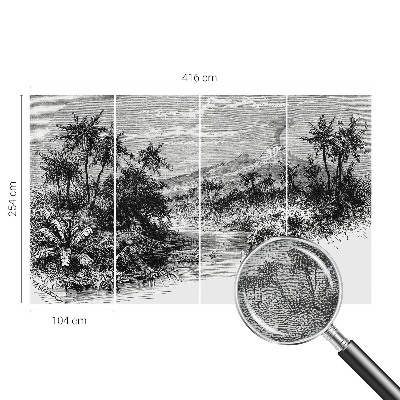 Samolepicí fototapeta na míru Exotické panorama