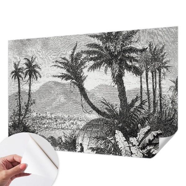 Samolepící fototapeta 3d Tropická oáza