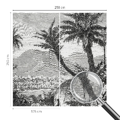 Samolepící fototapeta 3d Tropická oáza