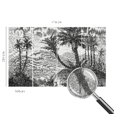 Samolepící fototapeta 3d Tropická oáza