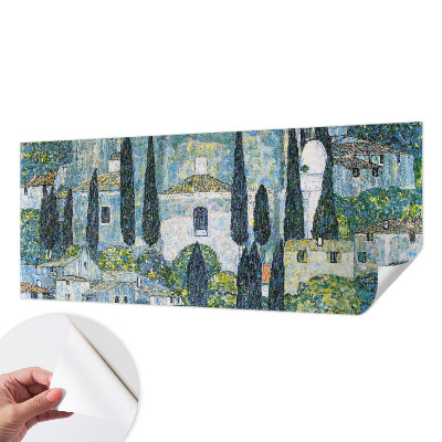 Samolepicí fototapeta na zeď Cypřišové domy