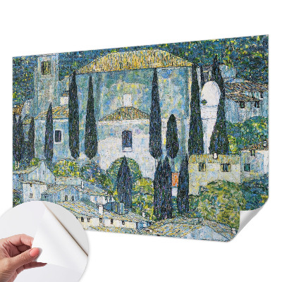 Samolepicí fototapeta na zeď Cypřišové domy