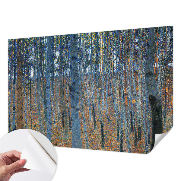 Samolepicí fototapeta do obýváků Březový les