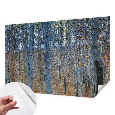 Samolepicí fototapeta do obýváků s motivem březového lesa