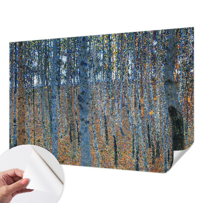 Samolepicí fototapeta do obýváků Březový les
