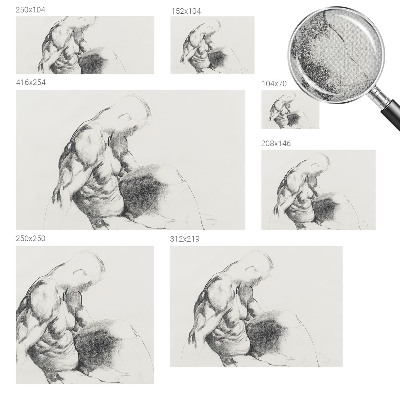 Fotografická tapeta na zeď Mužská skica