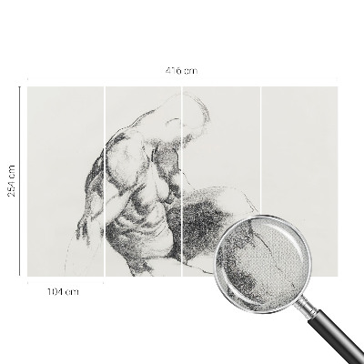 Fotografická tapeta na zeď Mužská skica