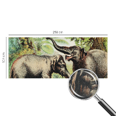 Samolepící fototapeta 3d Rodinní sloni