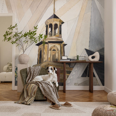 Samolepicí dekorativní fototapeta s motivem architektonické věže