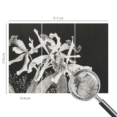 Samolepicí fototapeta do dětského pokoje Ilustrace orchideje