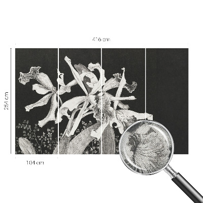 Samolepicí fototapeta do dětského pokoje Ilustrace orchideje
