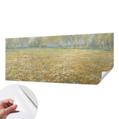 Samolepicí dekorativní fototapeta Kvetoucí pole