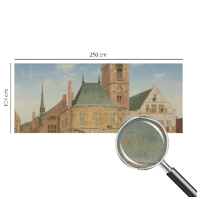 Samolepicí fototapeta na zeď s motivem historické radnice