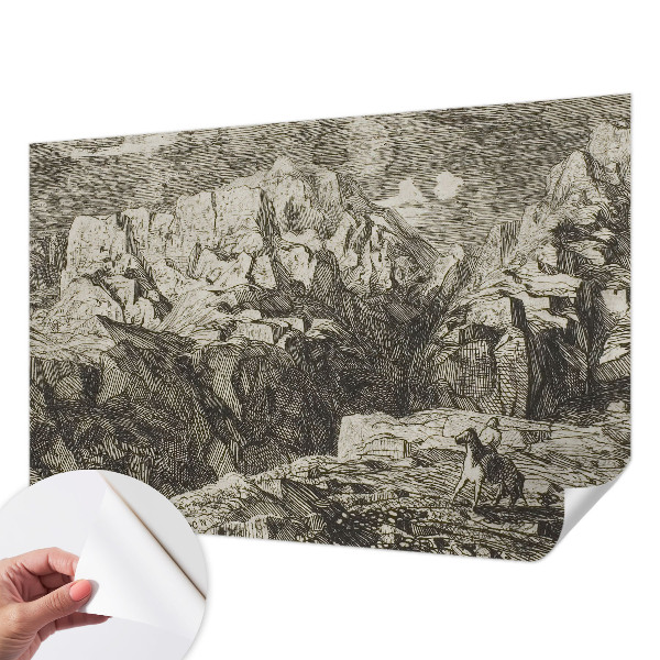 Samolepící fototapeta 3d Horská scenérie