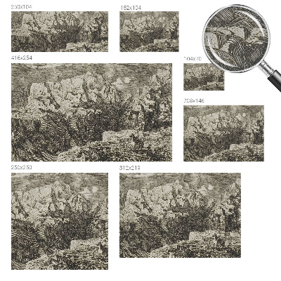 Samolepící fototapeta 3d Horská scenérie