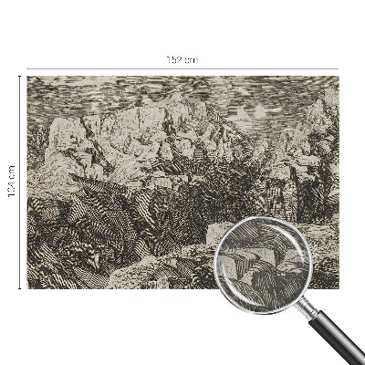 Samolepící fototapeta 3d Horská scenérie