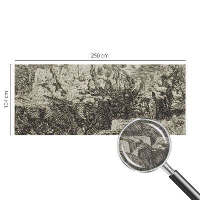 Samolepící fototapeta 3d Horská scenérie