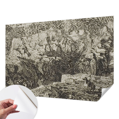 Samolepící fototapeta 3d Horská scenérie