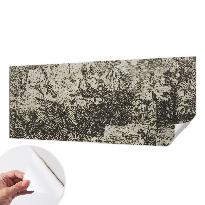 Samolepící fototapeta 3d Horská scenérie