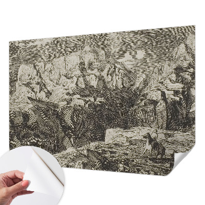 Samolepící fototapeta 3d Horská scenérie