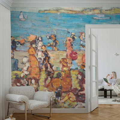 Moderní samolepicí fototapeta Plážová scéna