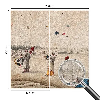 Samolepící fototapeta 3d Vznášející se draci