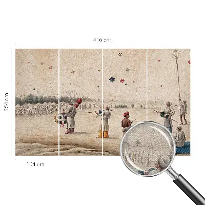 Samolepící fototapeta 3d Vznášející se draci
