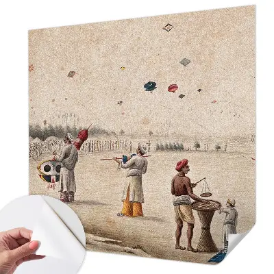 Samolepící fototapeta 3d Vznášející se draci