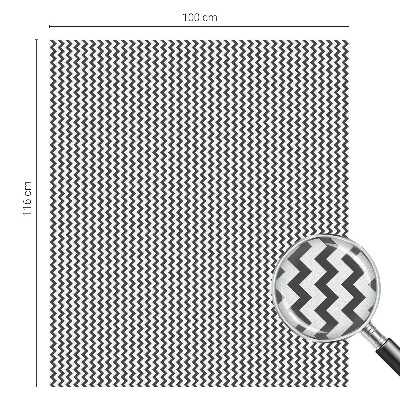 Dekorativní mléčná fólie na sklo Cikcakový vzor